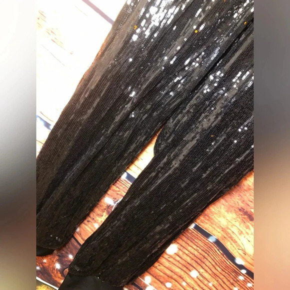 Black Sequin Jumpsuit/ Jogger 1X-2X NWOT - Picture 10 of 16